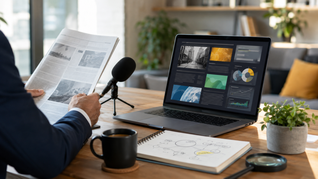 Espacio de trabajo moderno y analítico